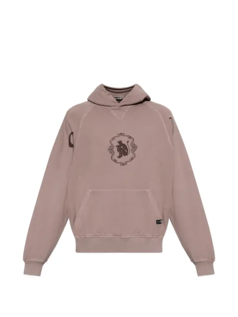 Palm Angels Devil Herald graphic-print hoodie Pink PAMBB006FL0023860