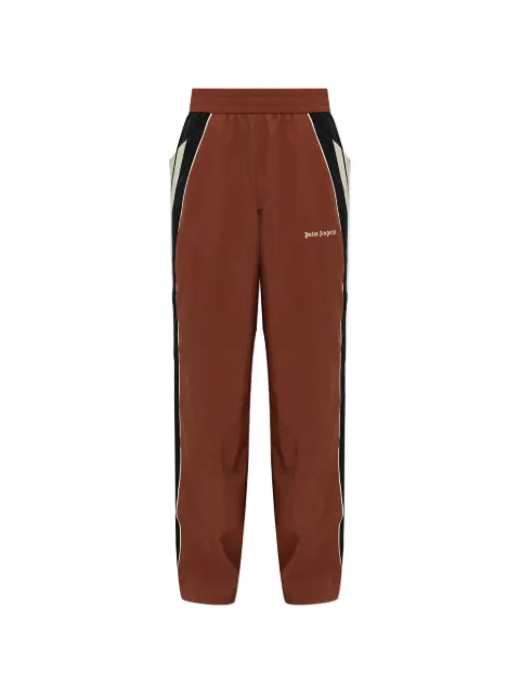 Palm Angels logo-appliqué track pants Brown PAMCA002FB0016010