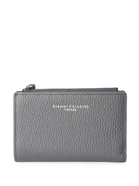 GIANNI CHIARINI logo-print pebbled wallet Grey PF6003GRN097