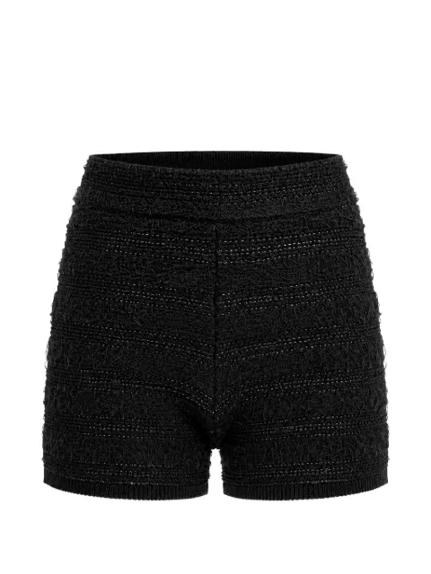GUESS USA Clara bouclé-knit shorts Black 6RGD205852Z