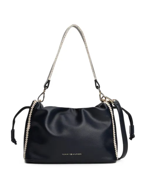 Tommy Hilfiger whipstitch-trim shoulder bag Blue AW0AW17541