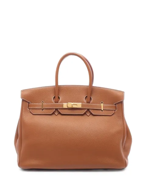 Hermès Pre-Owned 2002 Clemence Birkin Retourne 35 handbag Brown P9WT4AAHEM3C0D5L