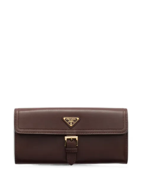 Prada large nappa leather wallet Brown 1MH0592G6Y