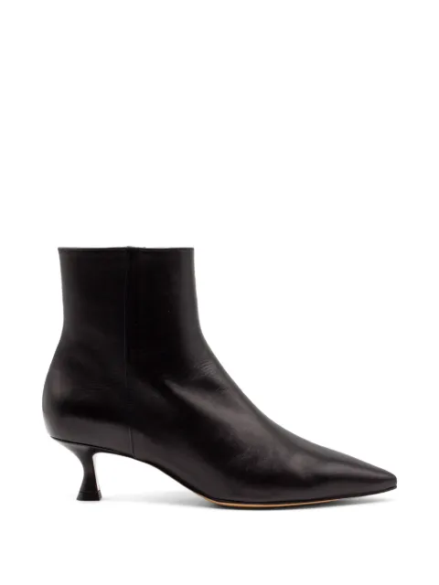 mara bini tapered-toe leather ankle boots Black A193NERO