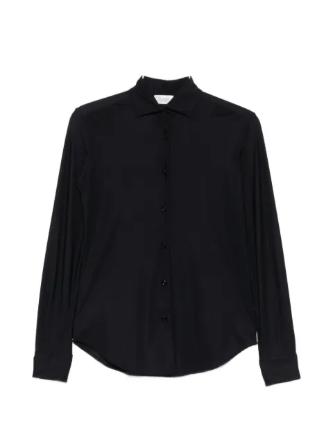 Mazzarelli button-up long-sleeve shirt Blue GEACFREETIMEUN9