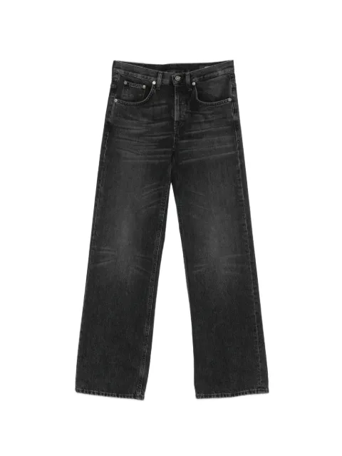 DONDUP Jacklyn faded-effect wide-leg jeans Black DP427DFE305DMT1