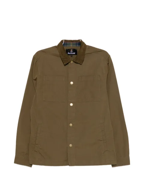 Barbour corduroy-collar overshirt Green MOS0508OL78