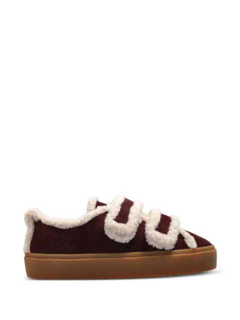 Inuikii Shearling Low touch-strap touch-strap sneakers Red 10010010231