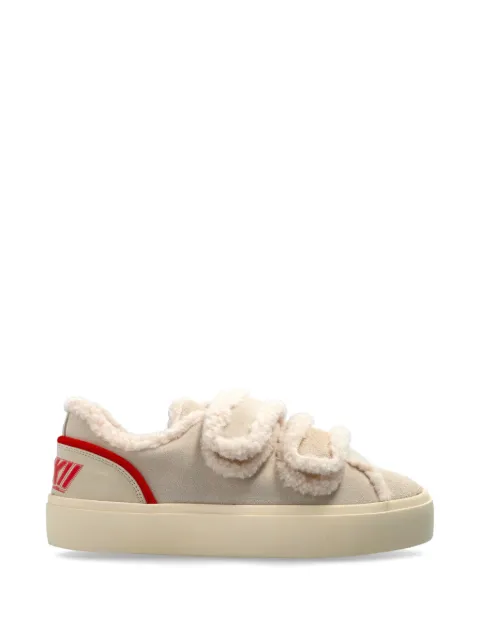 Inuikii Lila Shearling Low touch-strap sneakers Neutrals 10010010561