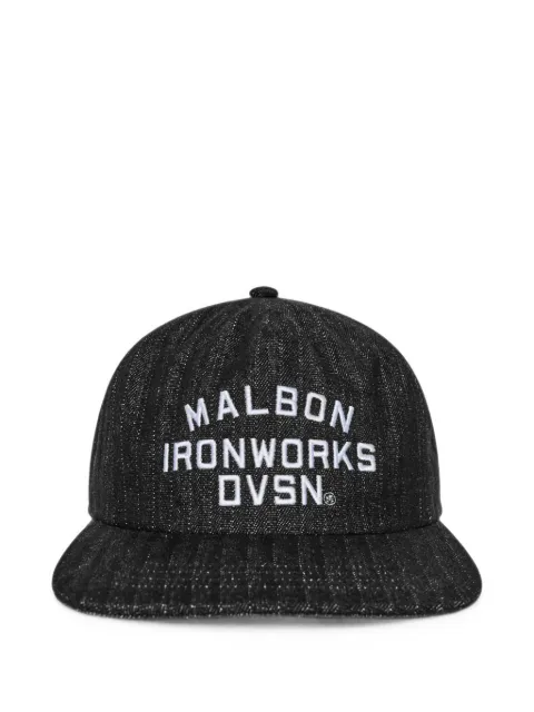 Malbon Golf Foreman herringbone-pattern cap Black M10186BLK