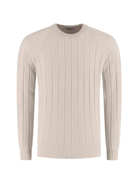 Gran Sasso ribbed-knit raglan-sleeve sweater Neutrals 1965723135113