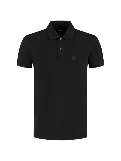 C.P. Company Metropolis Series logo-patch polo shirt Black 21CLPL044A005263W999