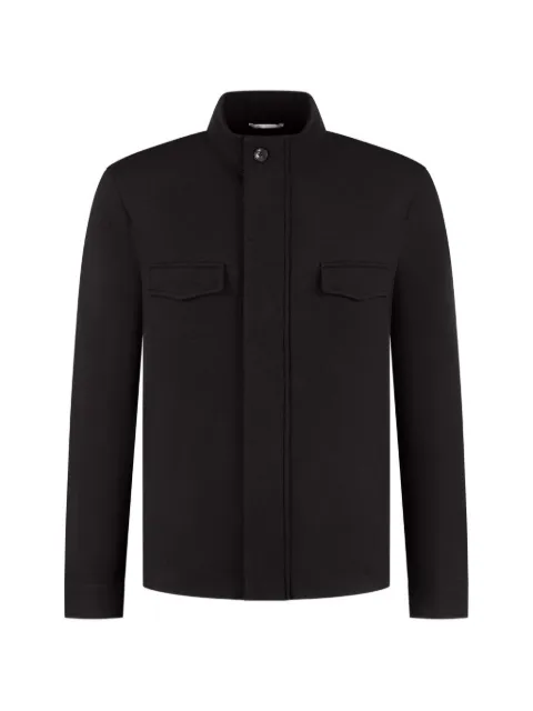 Marco Pescarolo high-neck jacket Black TITAN54Y1115
