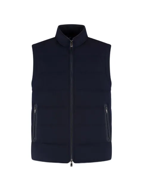 Corneliani quilted gilet Blue 28C5U02A201111
