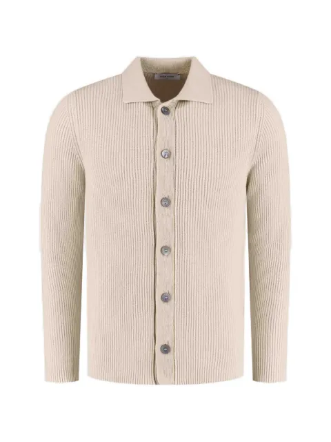 Gran Sasso ribbed-knit cardigan Neutrals 1966123104113