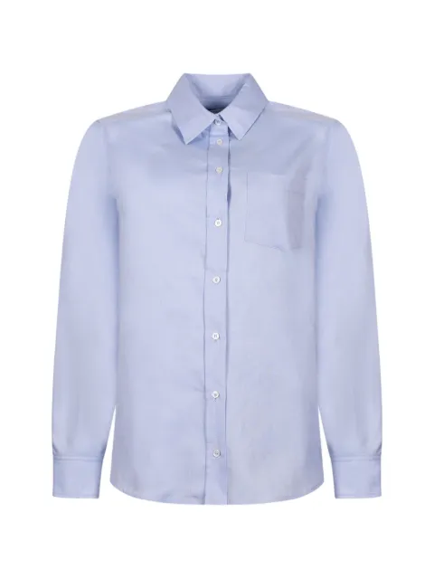 Weekend Max Mara Oxford embroidered shirt Blue 5116032600