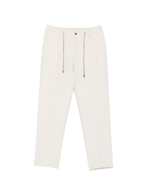 Arte Antwerp pleated drawstring trousers Neutrals 58061