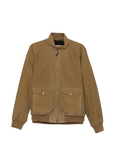 Baracuta G9 waxed bomber jacket Brown BRCPS0992