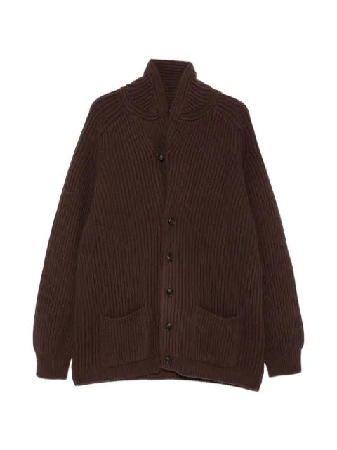 Filson Bristol ribbed shawl-collar cardigan Brown FMMAG00397043UF0278