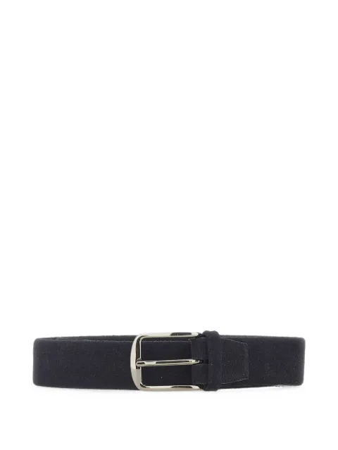ALBERTO LUTI buckle-fastening suede belt Blue 02235BLU