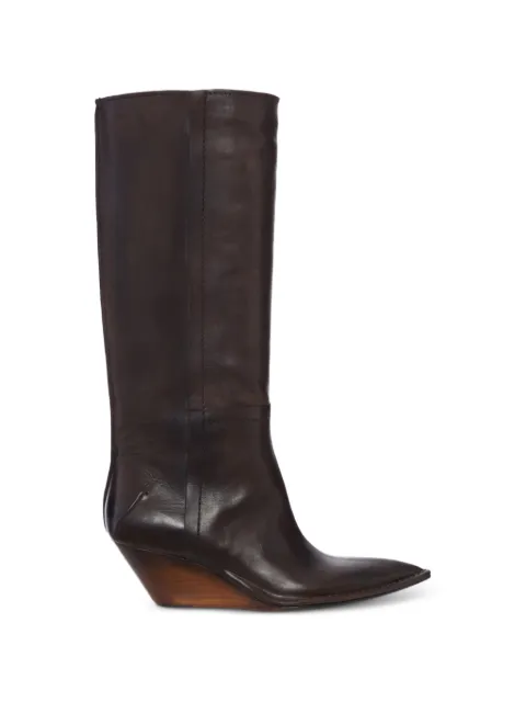 CAPASA MILANO Camperos knee-high leather boots Brown EC0018BUF