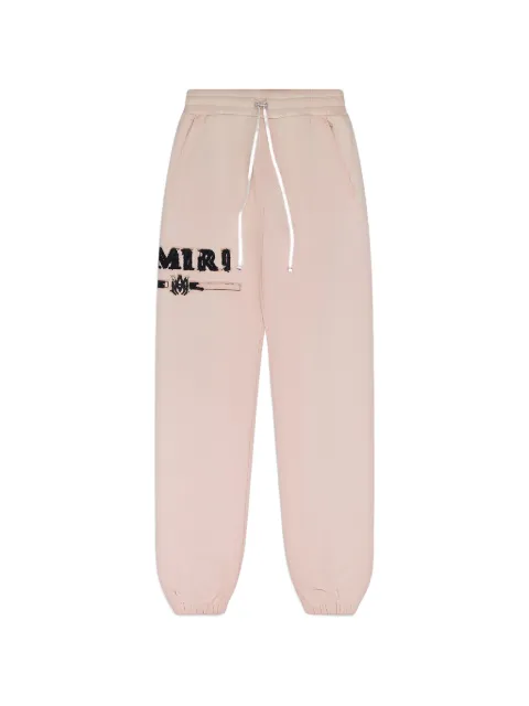 AMIRI MA Bar logo-print track pants Pink SS23MJL011