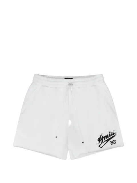AMIRI logo-print drawstring shorts White SS23MJG008