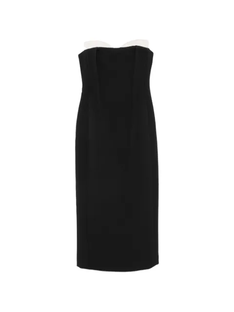 SIMKHAI two-tone spaghetti-strap midi dress Black 5261335SS
