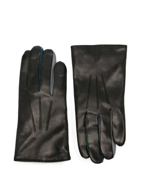 Paul Smith pin-tucked leather gloves Black M1A415GLW22179
