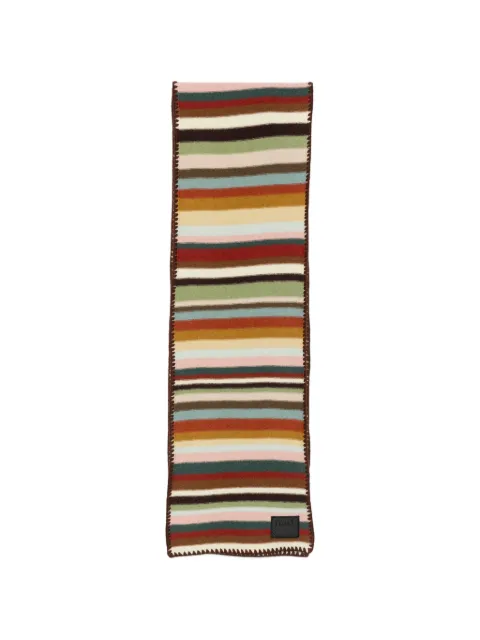 Paul Smith Signature Stripe blanket-stitch scarf Neutrals M1A151GNW32492