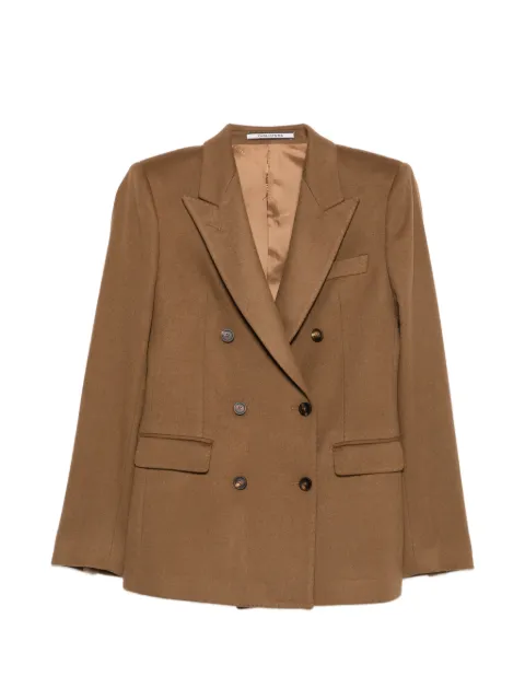 Tagliatore double-breasted peak-lapels blazer Brown JPARIGI10B0