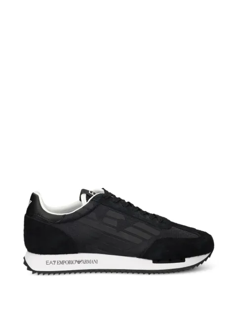 Ea7 Emporio Armani logo-print panelled sneakers Black 7X000870AF28085