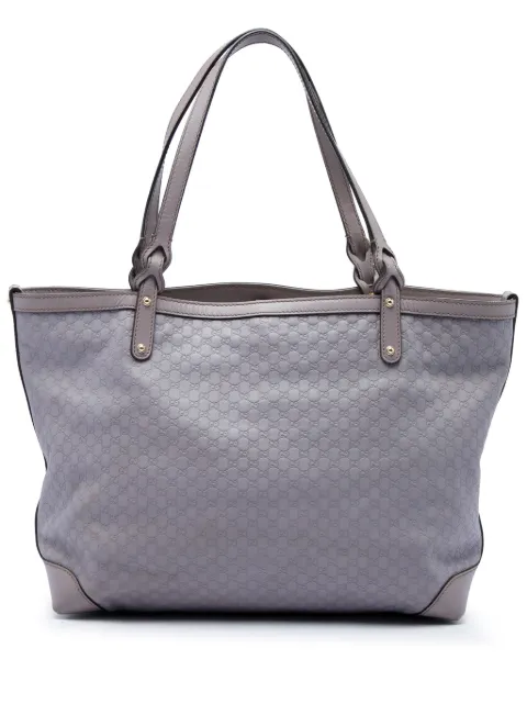 Gucci Pre-Owned 2016-2026 Medium Microguccissima Craft tote bag Purple OJHEPATRIT9EQ8WF