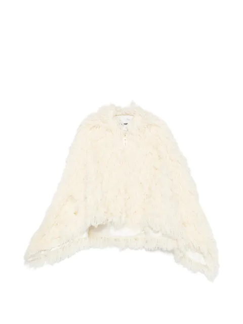 DARKPARK Christy fringed-detail cape Neutrals WSH54FAW69