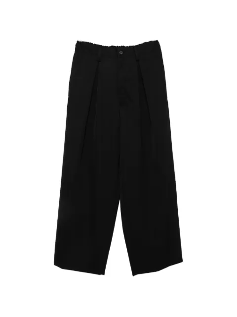 ssstein pleated elasticated-waist trousers Black ST1608