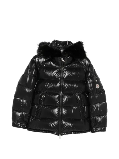 Moncler fur-trim quilted jacket Black L20931A00107597Z8