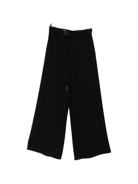 sacai belted wide-leg trousers Black 2608712