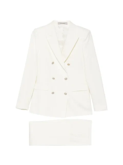 Tagliatore double-breasted suit White TPARIGI10BAD150188