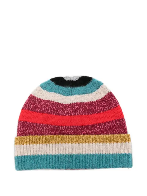Paul Smith striped-knit beanie hat Red W1A480SW24897