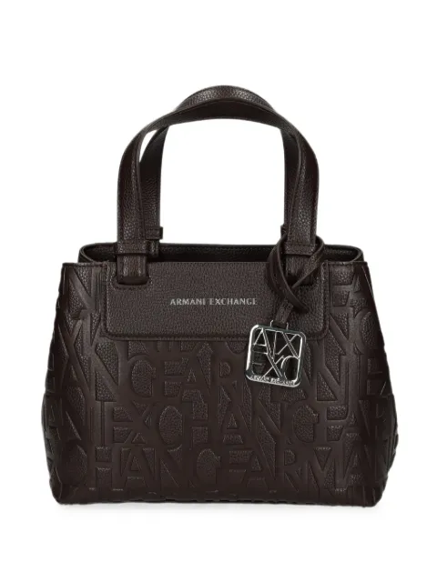 Armani Exchange logo-embossed tote bag Brown XW001576AF15774
