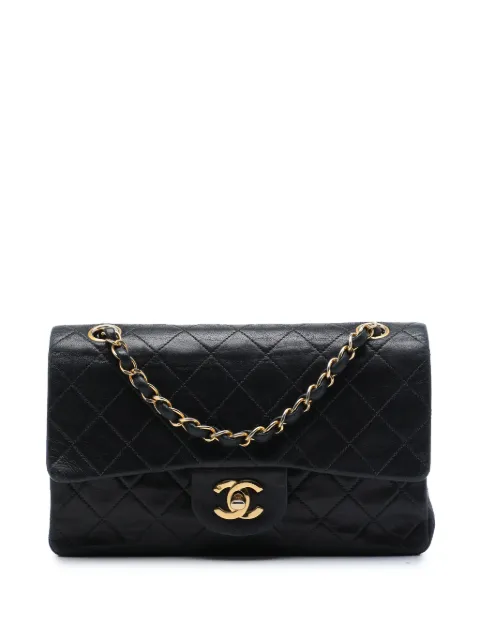 CHANEL Pre-Owned 1997-1999 Small Classic Lambskin Double Flap shoulder bag Black PGY0D0KF53Y7GY2L