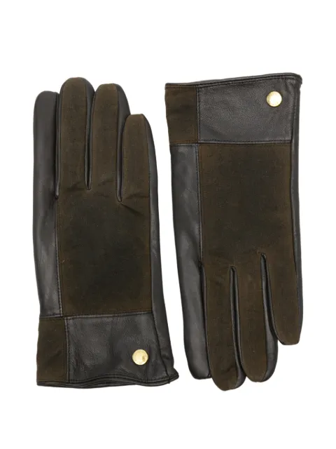 Barbour Rudson patchwork gloves Brown LGL0161