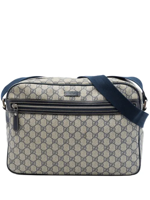 Gucci Pre-Owned 2016-2026 GG Supreme crossbody bag Neutrals 653JJL67C9S37ATU