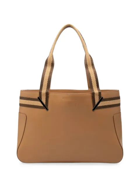 Gucci Pre-Owned 20th Century Calfskin Web handbag Brown HWNS6POCVQ54EE3E