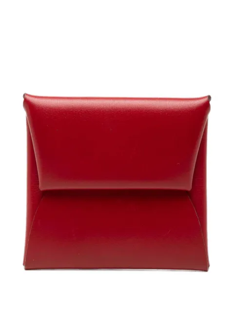 Hermès Pre-Owned 2023 Box Calfskin Bastia Change Purse coin pouch Red D4ORPQWT2X34P2FJ