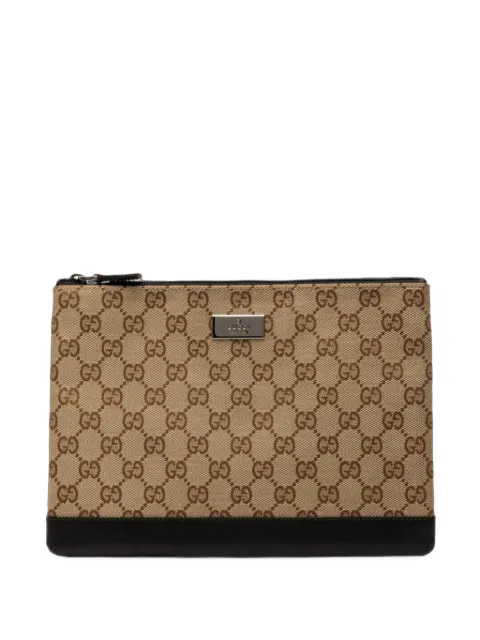 Gucci Pre-Owned 2000-2015 GG Canvas clutch bag Neutrals 4U5AHLRO2PX6WKNF