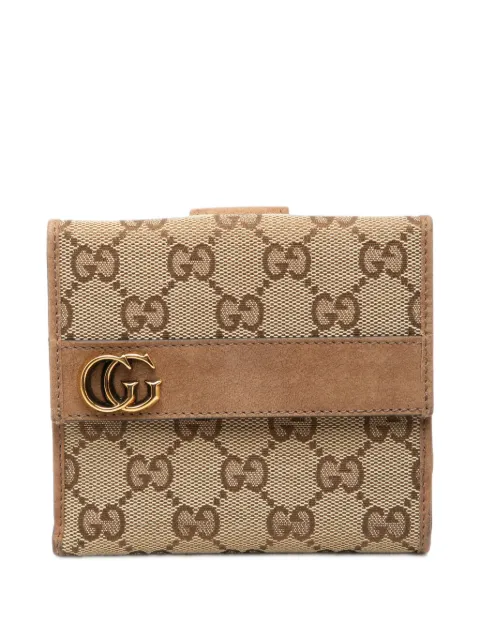 Gucci Pre-Owned 2000-2015 GG Canvas Trifold Compact Wallet small wallets Neutrals 2V37H85MAP7LLWUK