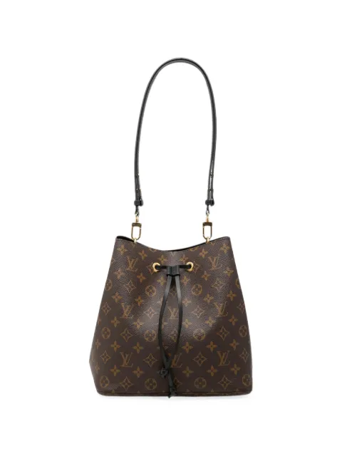 Louis Vuitton Pre-Owned 2021-2026 Monogram Neonoe MM bucket bag Black 214JWZFC9YQE31KJ
