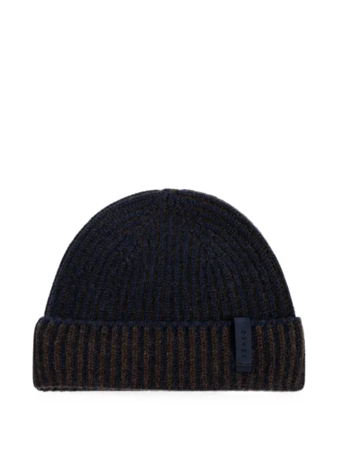 Sease ribbed-knit beanie hat Blue AB030XG006