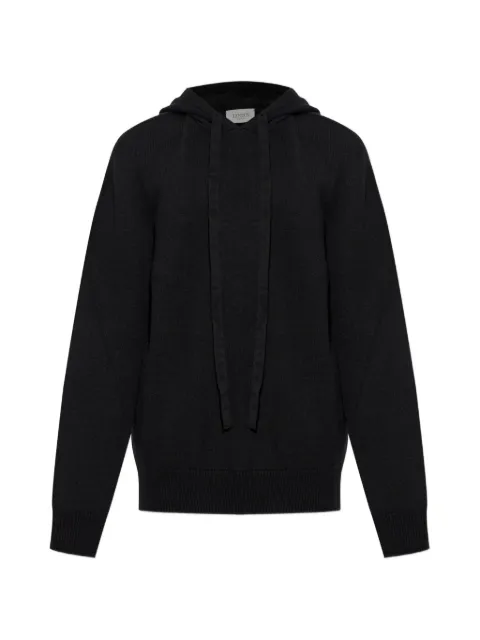 Laneus drawstring hoodie Black F6LAMAKH0040